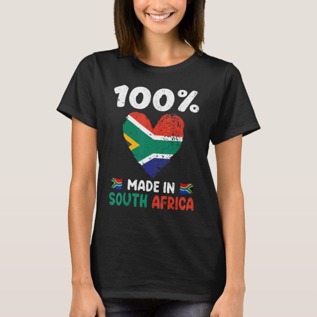 Camiseta 100 Por Cento Feitos Na África Do Sul (Frente)