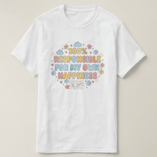 Camiseta 100 por cento responsável Mentalidade Magnífica