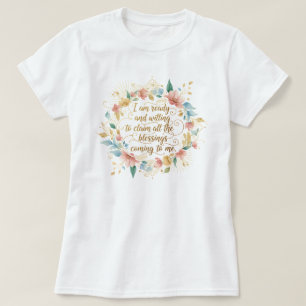 Camiseta 100 por cento responsável Mentalidade Magnífica