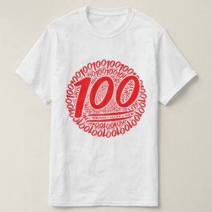 Camiseta 100 por todo o lado