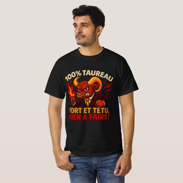 CAMISETA 100 % TAUREAU (Frente Completa)