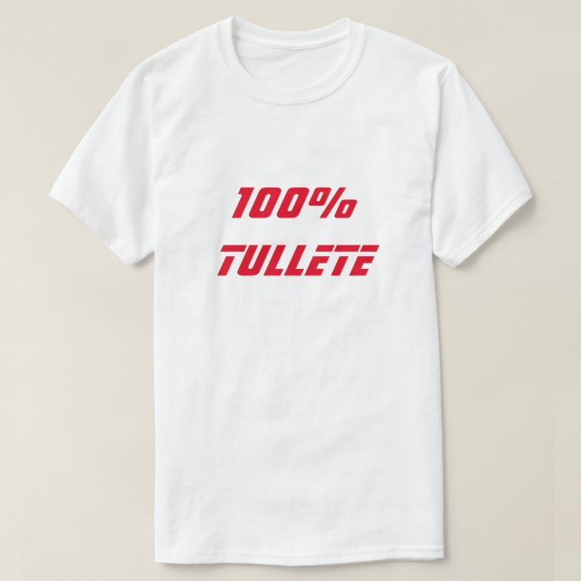 Camiseta 100% Tullete | 100% Bobo (Frente do Design)