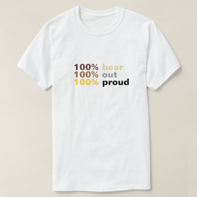 Camiseta 100% Urso (Frente do Design)