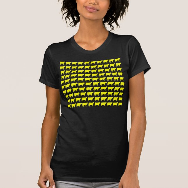 Camiseta 100 vacas - brancas (Frente)