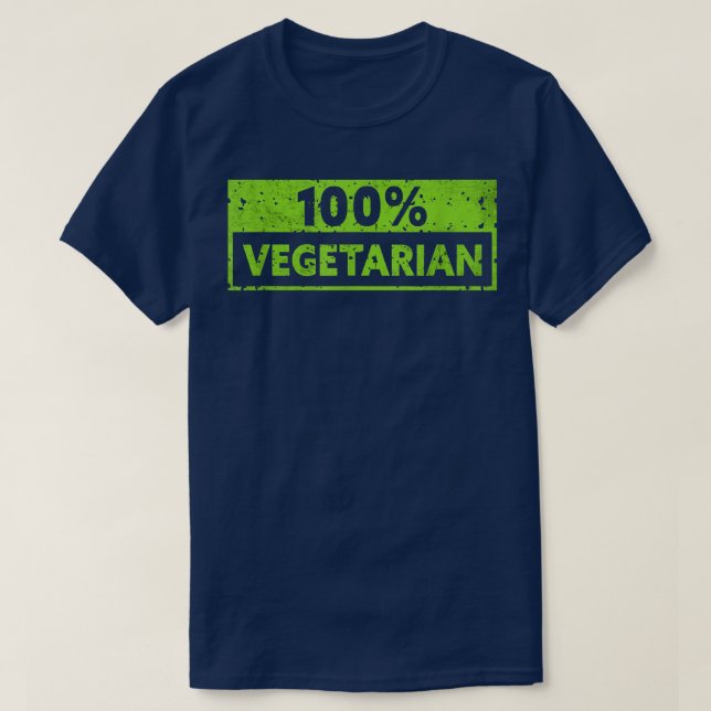 Camiseta 100 Vegetarian  Vegetable Vegetarian Plant Funny V (Frente do Design)