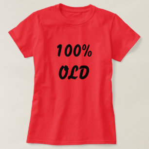 Camiseta 100% velho vermelho profundo