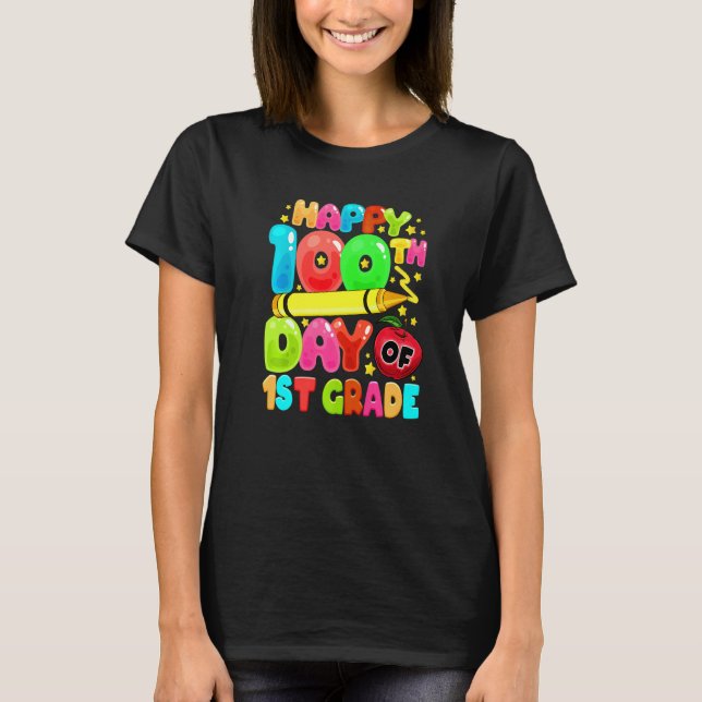 Camiseta 100th Day of 1st Grade Teachers Kids Child 100 Day (Frente)