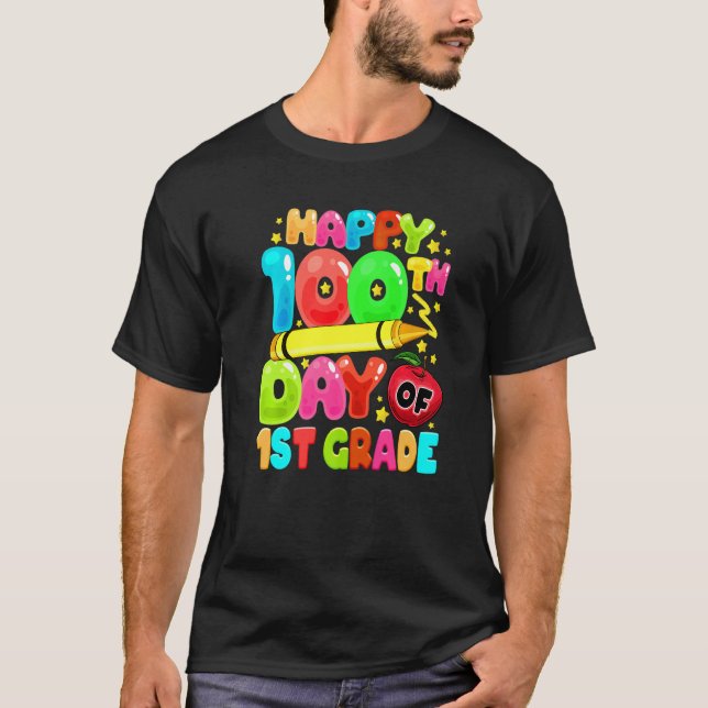 Camiseta 100th Day of 1st Grade Teachers Kids Child 100 Day (Frente)