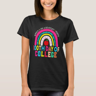 Camiseta 100th Day Of College School - 100 Days Smarter Rai
