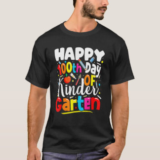 Camiseta 100th Day Of Kindergarten Teachers Kids 100 Days O