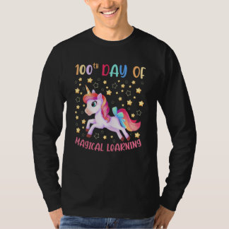 Camiseta 100th Day of Magical Learning School Cute Unicorn 