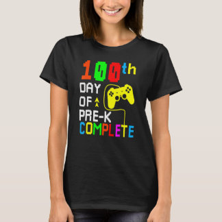 Camiseta 100th Day Of Pre K Complete Video Game 100 Days Gi