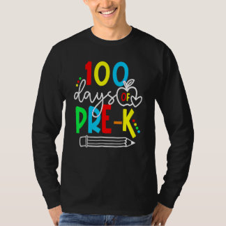 Camiseta 100th Day Of Pre K Funny 100 Days School Teachers