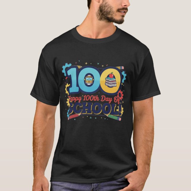 Camiseta 100th Day of School – 100 Days Smarter Celebration (Frente)