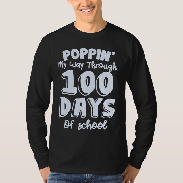 Camiseta 100th Day Of School 100 Days Teacher Students Boys (Frente)