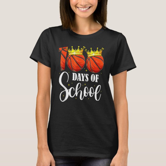 Camiseta 100th Day Of School Basketball 100 Days Smarter Te (Frente)