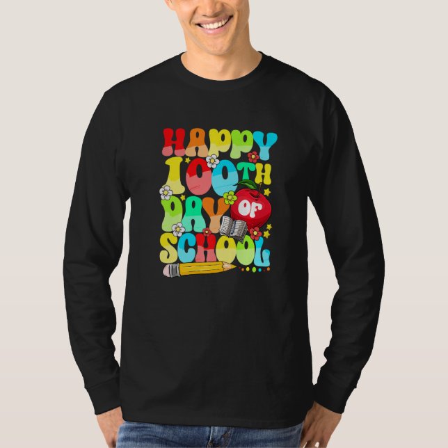 Camiseta 100th Day of School  for Teachers Kids 100 Days Sm (Frente)