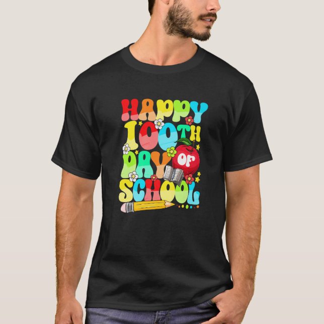 Camiseta 100th Day of School  for Teachers Kids 100 Days Sm (Frente)