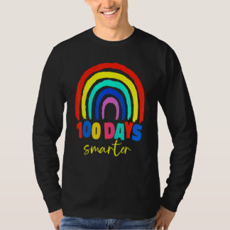Camiseta 100th Day Of School Teacher 100 Days Smarter Boho 