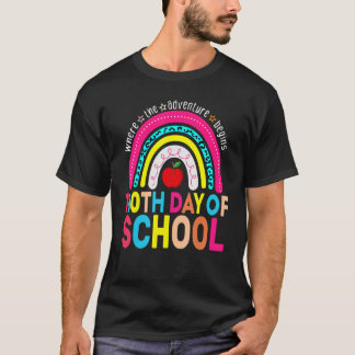 Camiseta 100th Day Of School Teacher 100 Days Smarter Leopa