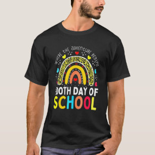 Camiseta 100th Day Of School Teacher 100 Days Smarter Leopa