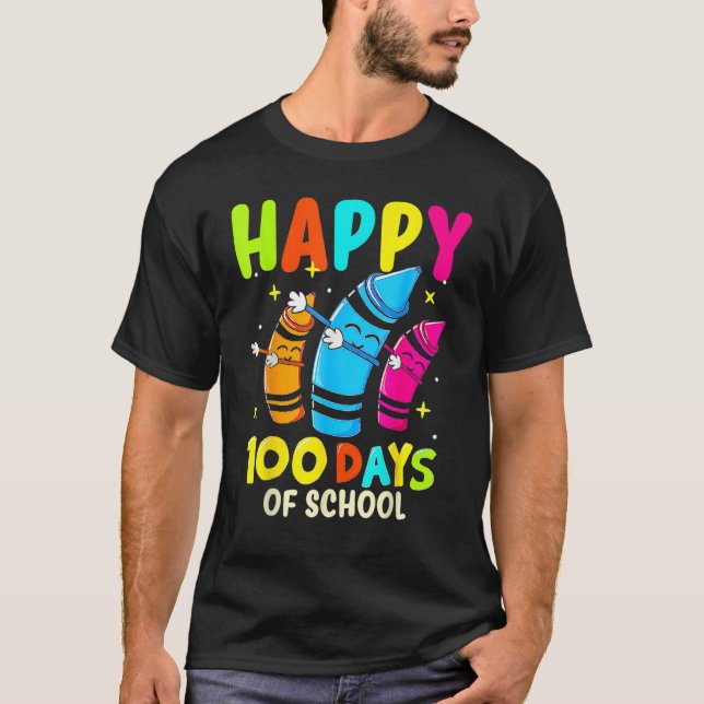 Camiseta 100th Day Of School Teacher 100 Days Smarter Rainb (Frente)