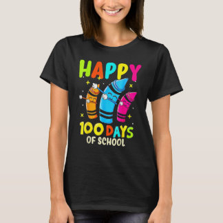 Camiseta 100th Day Of School Teacher 100 Days Smarter Rainb