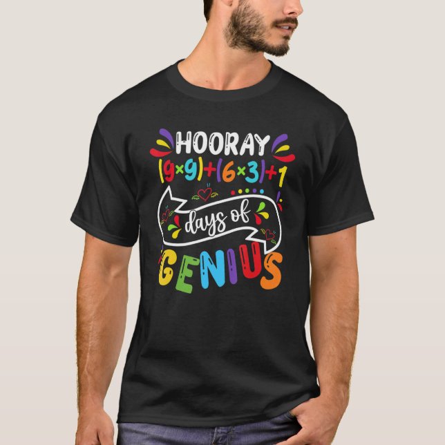 Camiseta 100th Day Of School Teacher Kid Child Happy 100 Da (Frente)