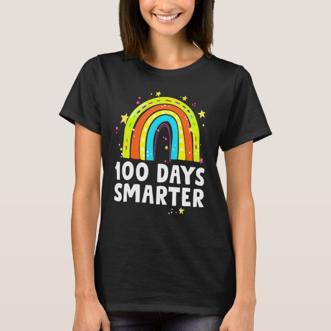 Camiseta 100th Day Of School Teacher Student 100 Days Smart (Frente)