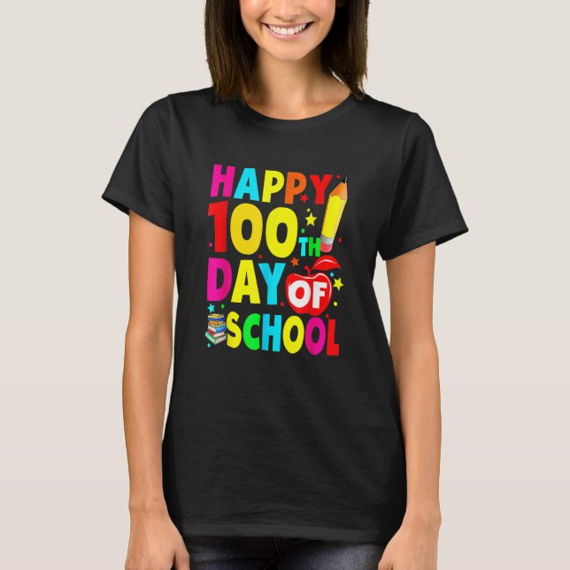 Camiseta 100th Day Of School Teachers Costume 100 Days Stud (Frente)