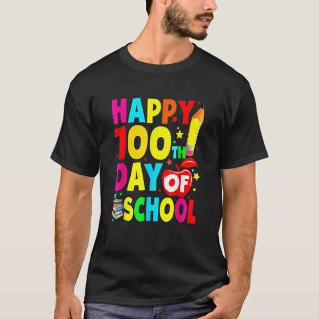 Camiseta 100th Day Of School Teachers Costume 100 Days Stud (Frente)