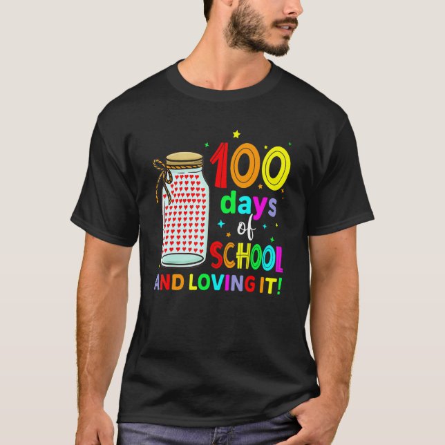 Camiseta 100th Day Of School Teachers Kids Cute Happy 100 D (Frente)