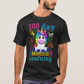 Camiseta 100th Day of School Unicorn Girls 100 Days of Scho