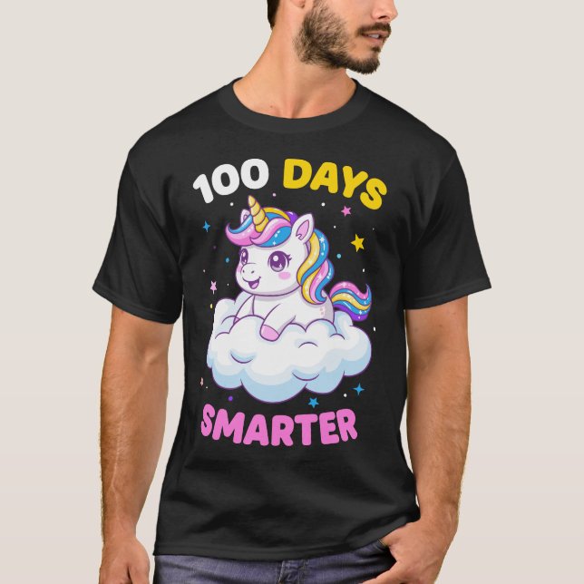 Camiseta 100th Day of School Unicorn Kids Teachers (Frente)