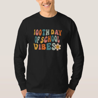 Camiseta 100th Day of School Vibes Teachers Kids Child Happ