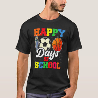 Camiseta 100th Day Student Boys Girls Basketball 100 Days O