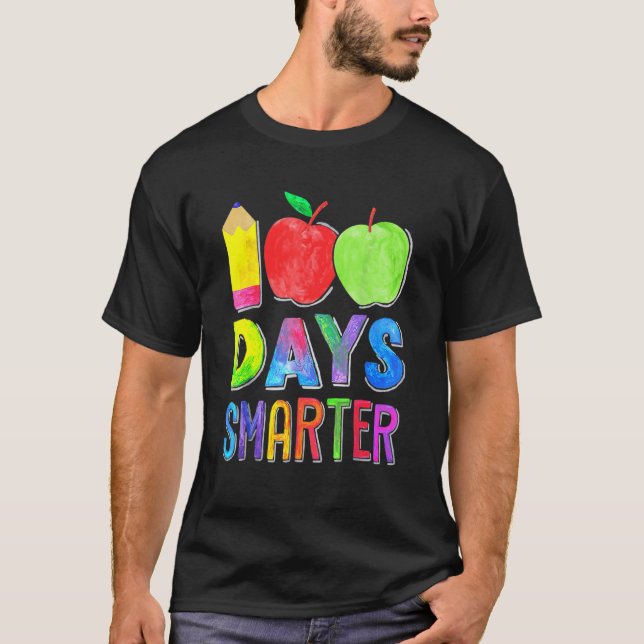 Camiseta 100th Day Student Cute Boys Girls 100 Days Of Scho (Frente)