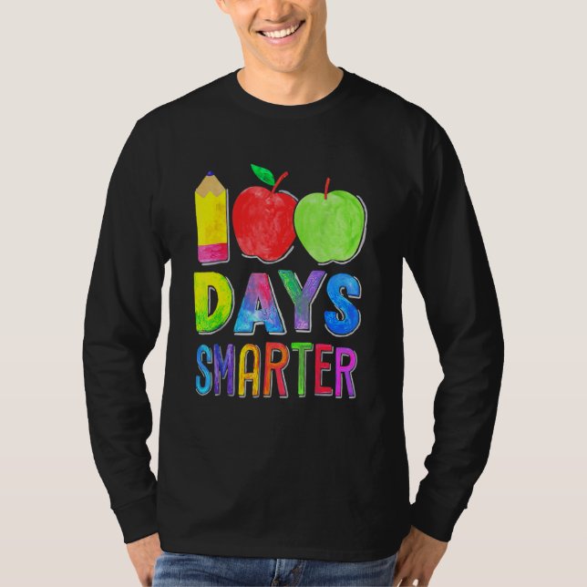 Camiseta 100th Day Student Cute Boys Girls 100 Days Of Scho (Frente)