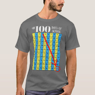 Camiseta 100th Dia de homens do professor da carta do