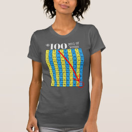 Camiseta 100th Dia do professor da carta do t-shirt 100s da