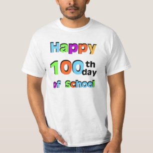 Camiseta 100th dia feliz da escola
