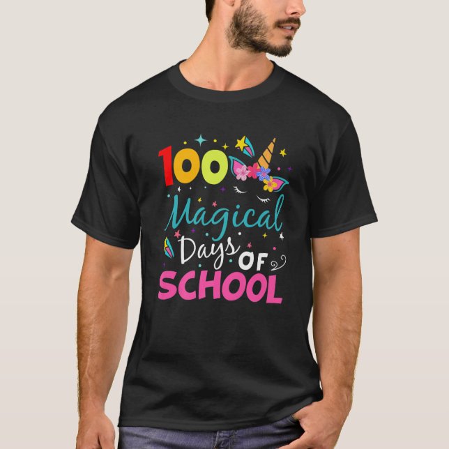 Camiseta 100Th Magical Days Of School 100Th Days Of School (Frente)