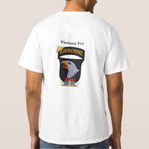 Camiseta 10101ruas de bordo gritando águias vietnam guerra