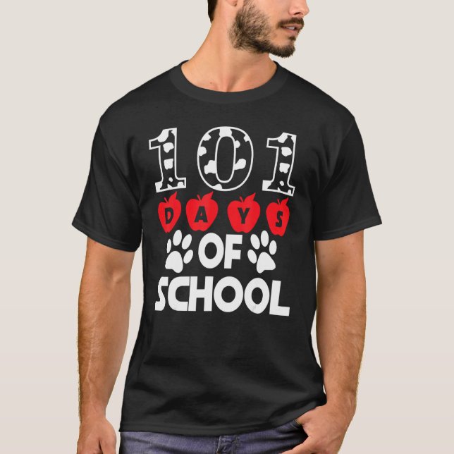 Camiseta 101 Day School Shirt 100th Day Of Magical Teacher  (Frente)