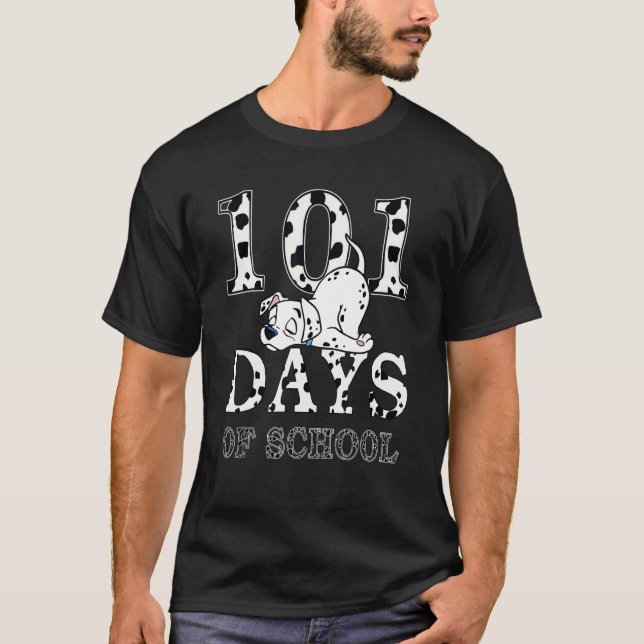 Camiseta 101 Days School Dog Boys Girls 100 Days Smarter (Frente)