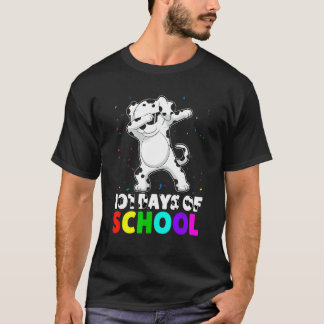 Camiseta 101 Days Smarter Dog Lover School Teachers Student