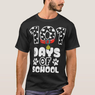 Camiseta 101 Days Smarter Shirt Dalmation Dog Teachers Kids