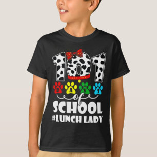 Camiseta 101 Dias De Almoço Senhora Cachorro Fofo Estudante