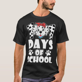 Camiseta 101 Dias De Cachorro Dalmático Escolar 100 Dias Ma