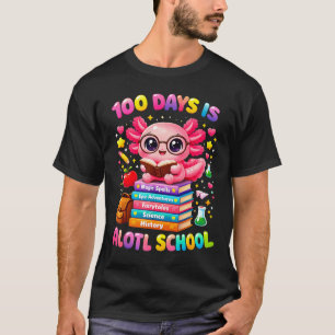 Camiseta 101 dias de escola axolote lindo festa da professo
